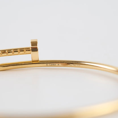 Cartier Juste Un Clou SM Yellow Gold Bracelet Size 18 - photo 6
