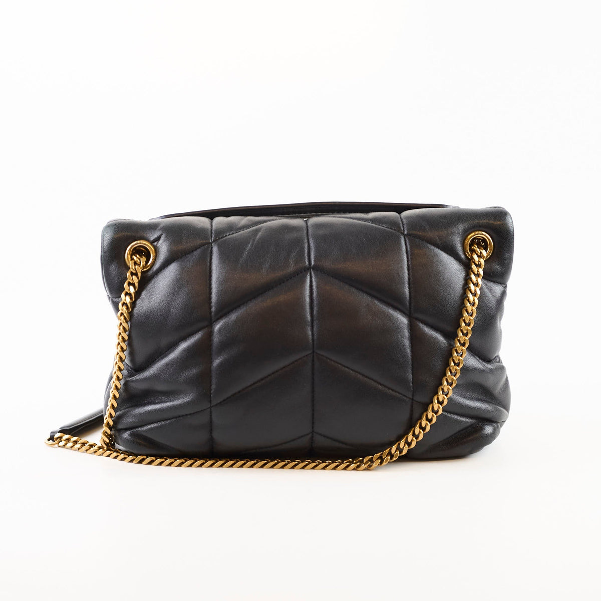 Saint Laurent Small Lou Puffer Black Lambskin - photo 2