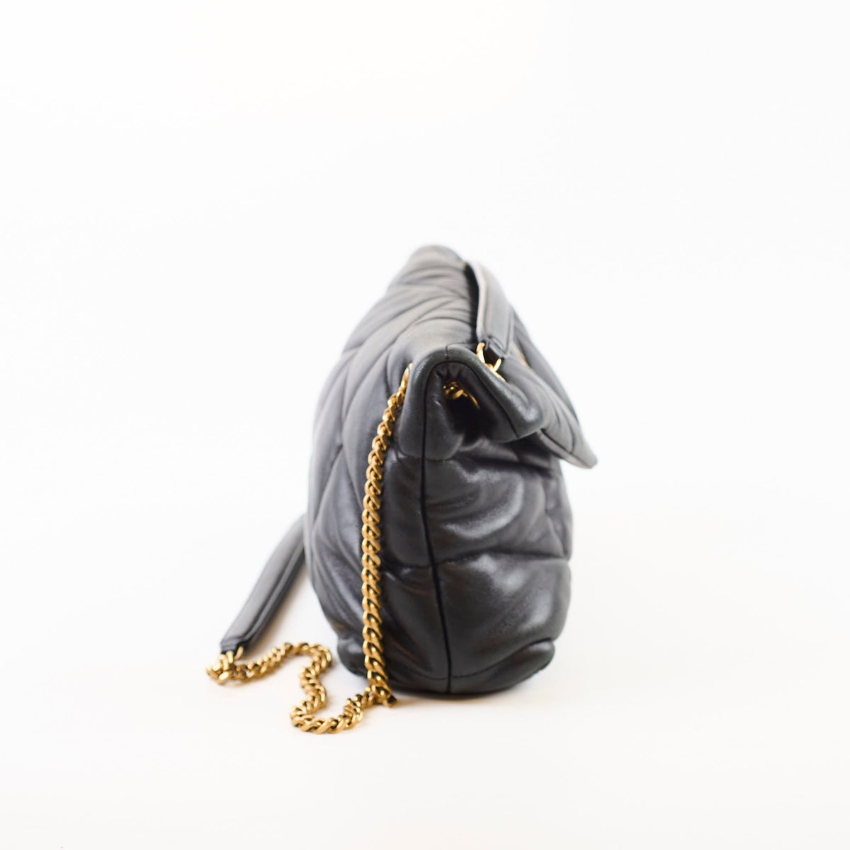 Saint Laurent Small Lou Puffer Black Lambskin - photo 3