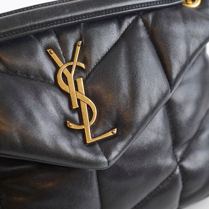 Saint Laurent Small Lou Puffer Black Lambskin - photo 8