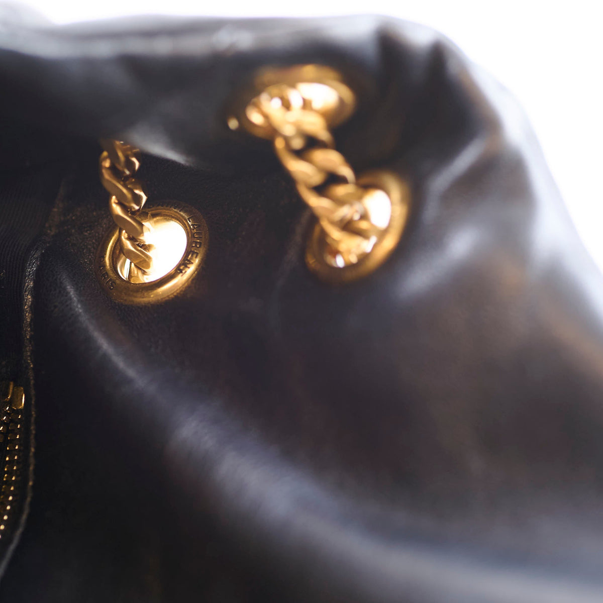 Saint Laurent Small Lou Puffer Black Lambskin - photo 13