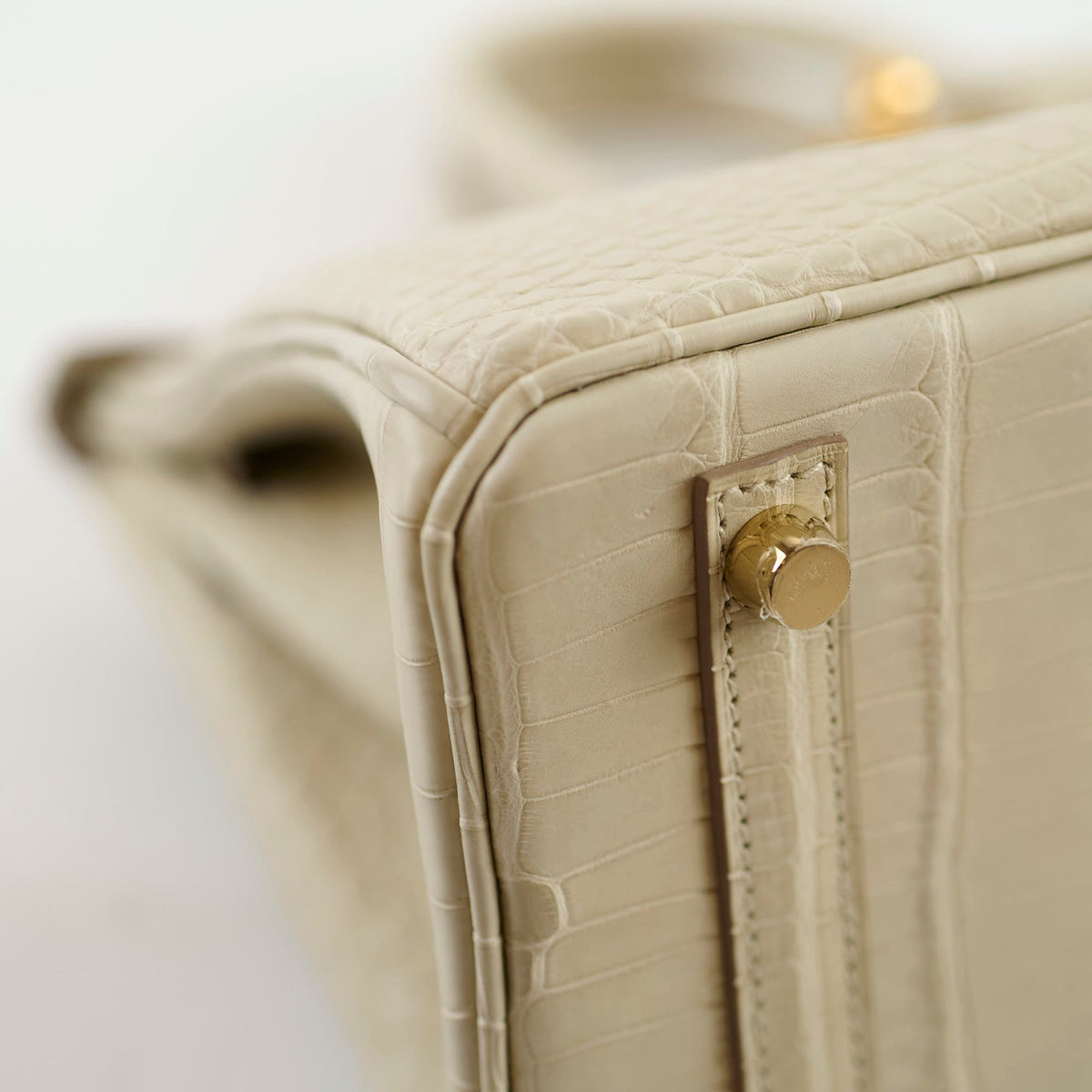 Hermes Birkin 25 Beton Alligator Matte B Stamp - photo 10