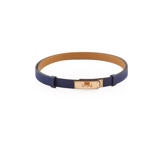 Hermes Kelly Belt Epsom Blue Saphire - photo 1