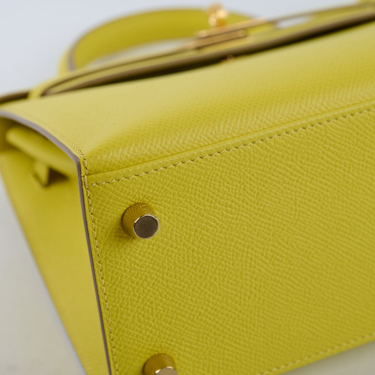 Hermes Kelly 25 Epsom Lime Y Stamp - photo 11