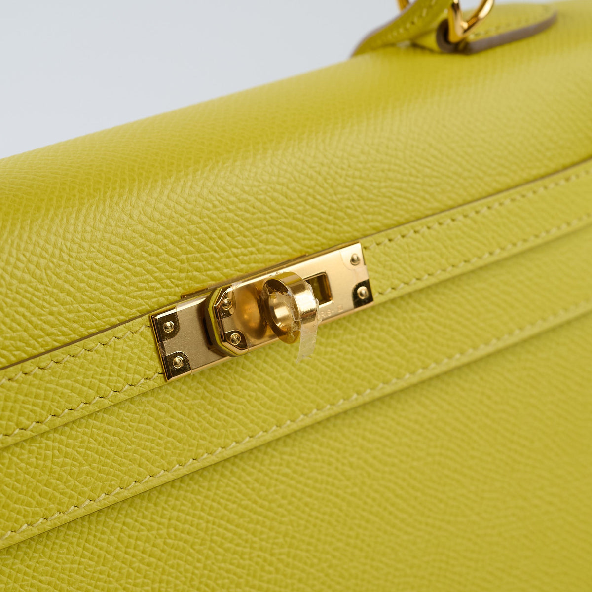 Hermes Kelly 25 Epsom Lime Y Stamp - photo 13