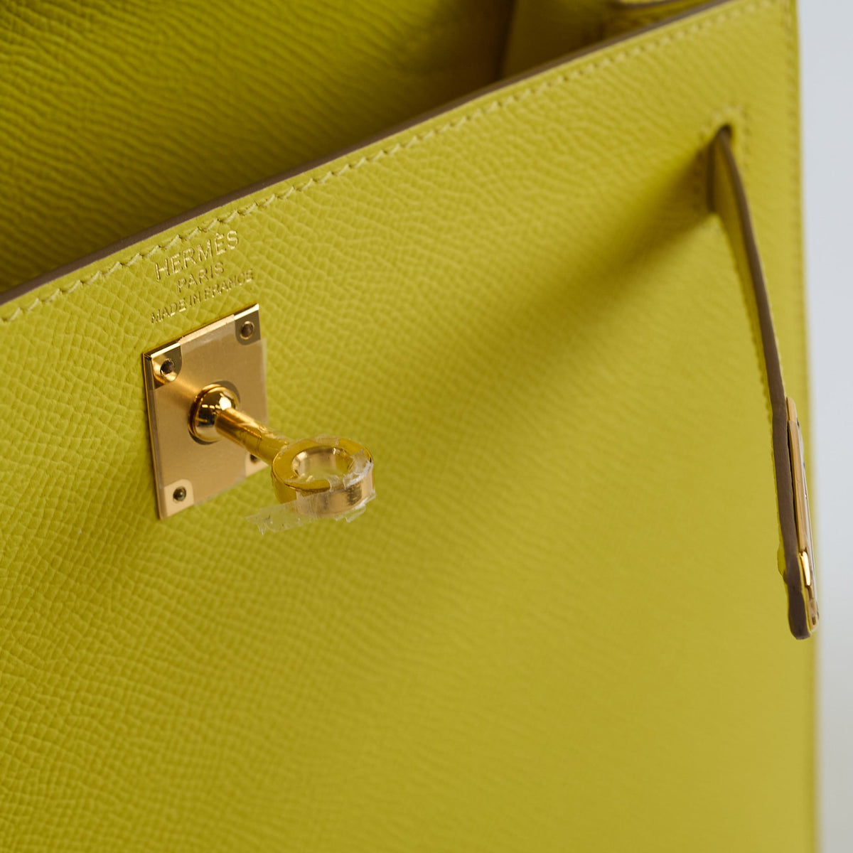 Hermes Kelly 25 Epsom Lime Y Stamp - photo 6