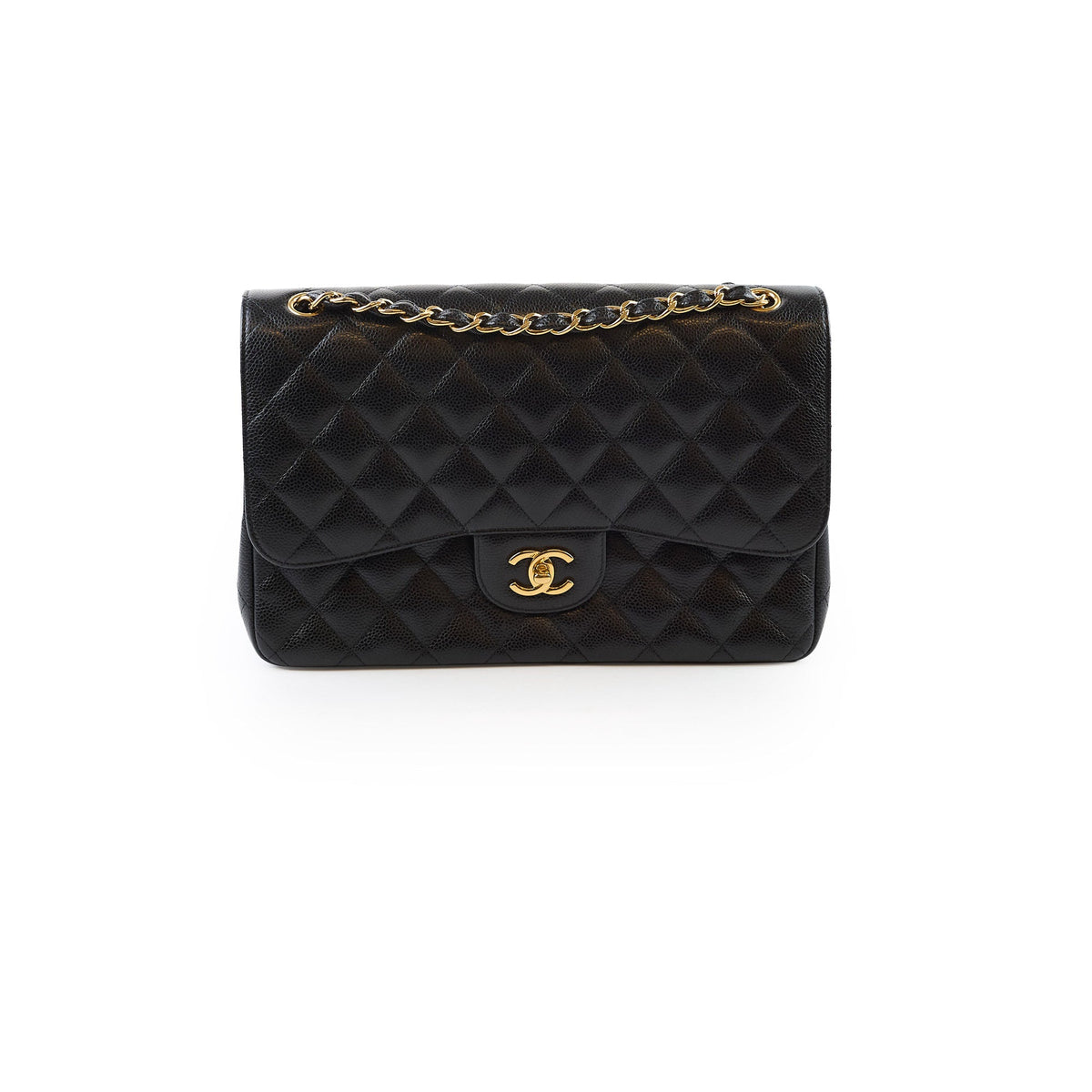 Chanel Double Flap Jumbo Black Caviar GHW - photo 1