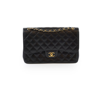 Chanel Double Flap Jumbo Black Caviar GHW - photo 1