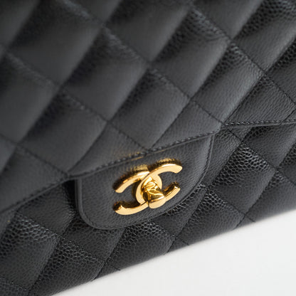 Chanel Double Flap Jumbo Black Caviar GHW - photo 8