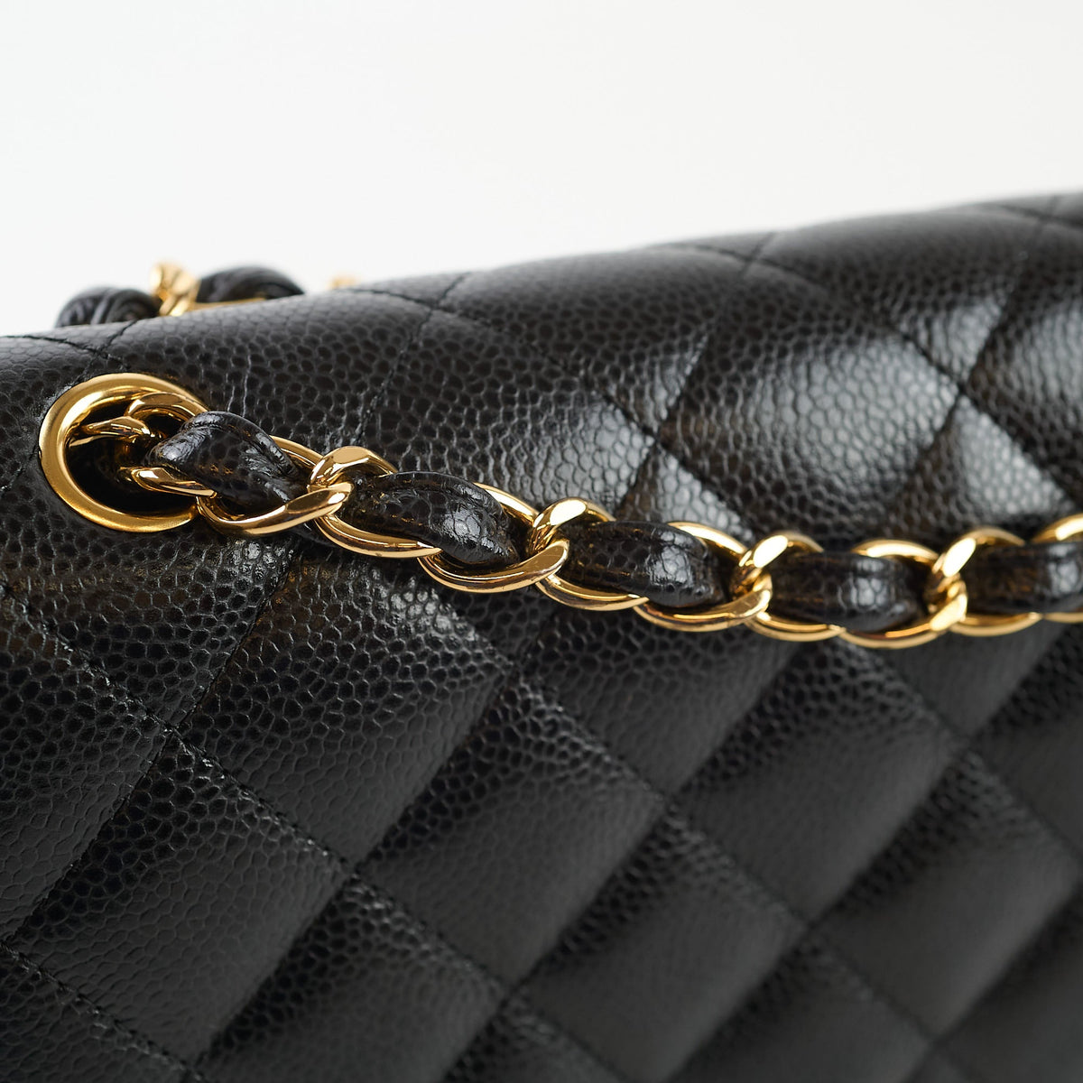 Chanel Double Flap Jumbo Black Caviar GHW - photo 10