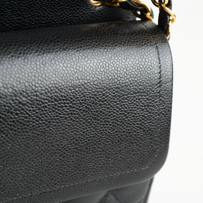 Chanel Double Flap Jumbo Black Caviar GHW - photo 13