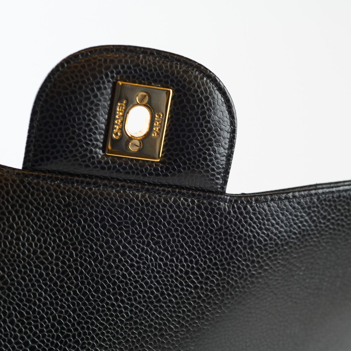 Chanel Double Flap Jumbo Black Caviar GHW - photo 15