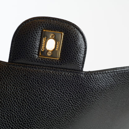Chanel Double Flap Jumbo Black Caviar GHW - photo 15