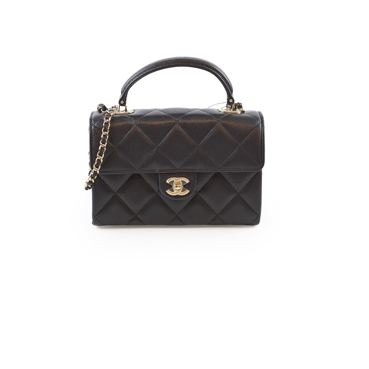 Chanel 25S Retro Twist Black Caviar Microchip - photo 1
