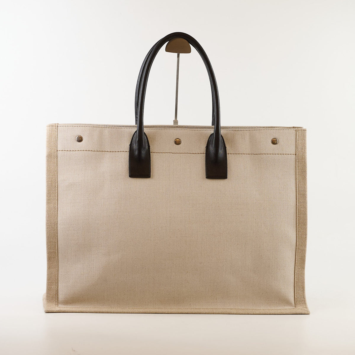 Saint Laurent Rive Gauche Canvas tote Ivory - photo 2