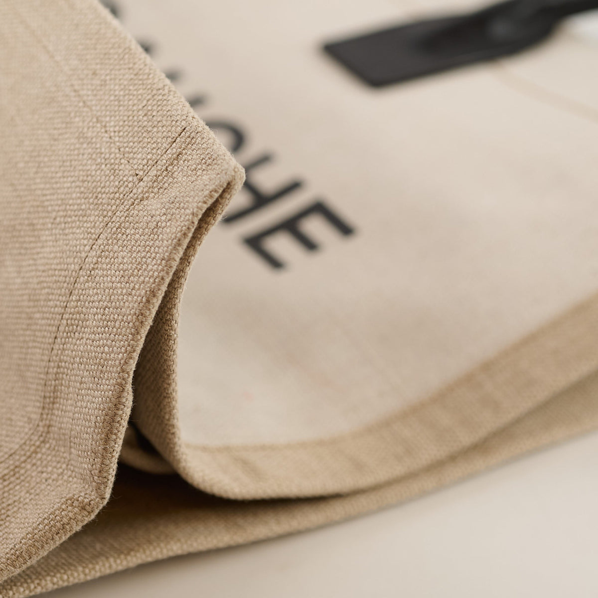 Saint Laurent Rive Gauche Canvas tote Ivory - photo 5