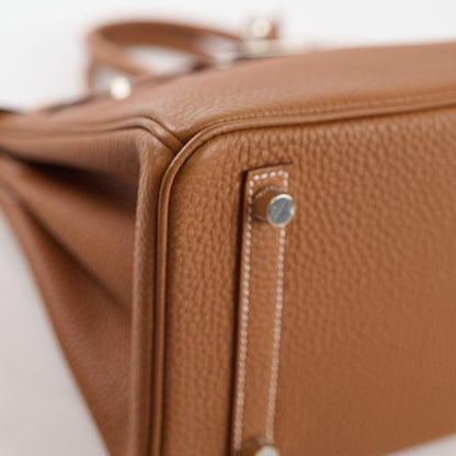 Hermes Birkin 25 Gold Togo PHW K Stamp - photo 4