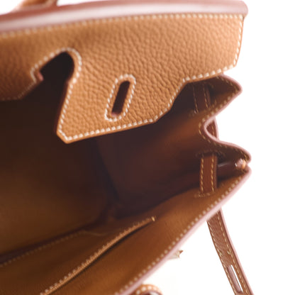 Hermes Birkin 25 Gold Togo PHW K Stamp - photo 6