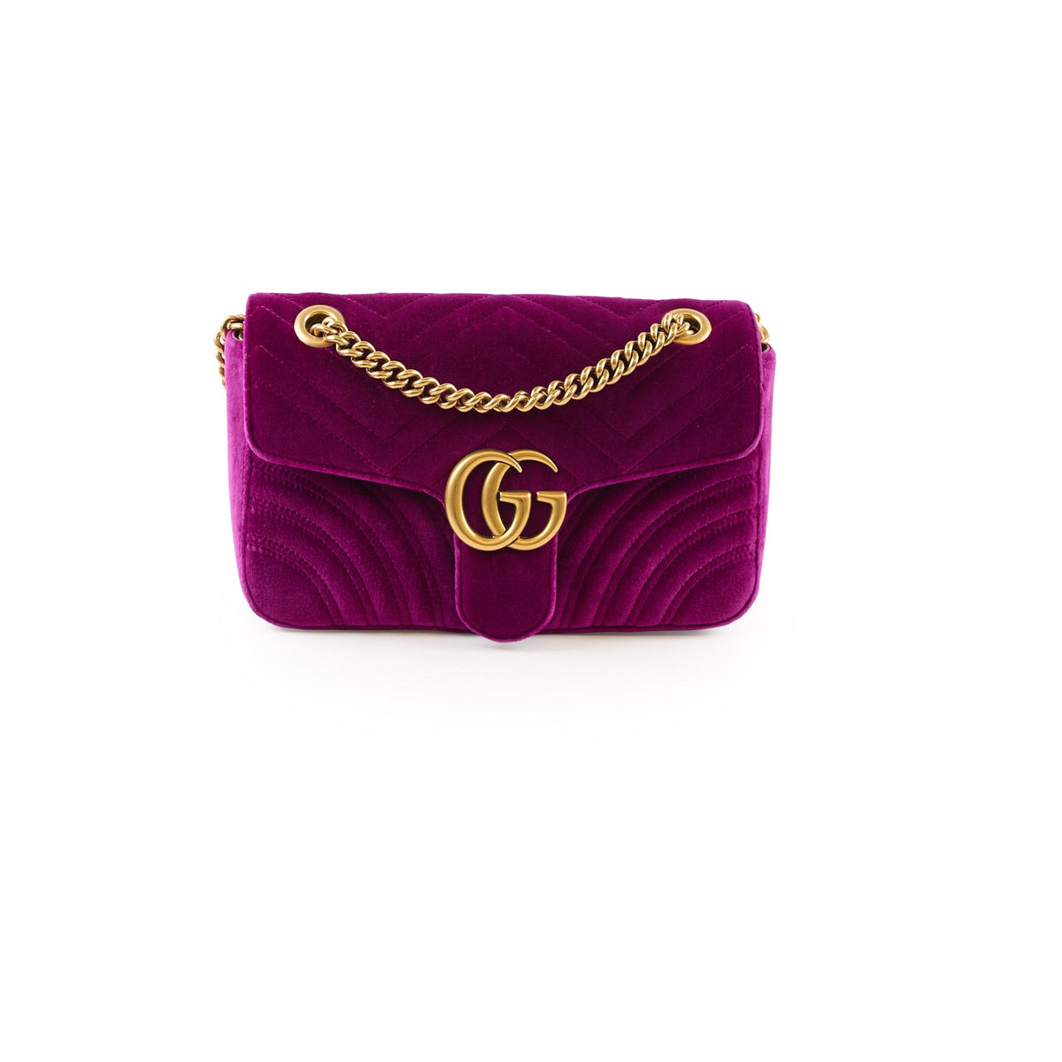 Gucci Marmont Purple Velvet Medium - photo 1