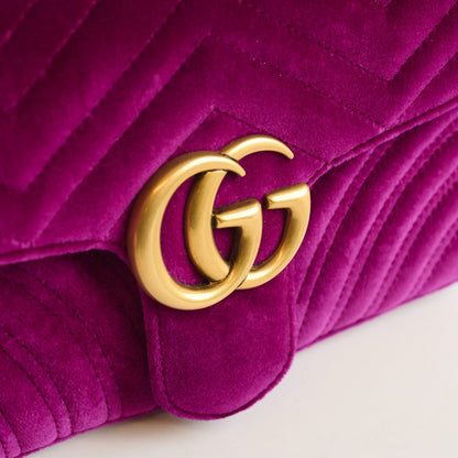 Gucci Marmont Purple Velvet Medium - photo 15