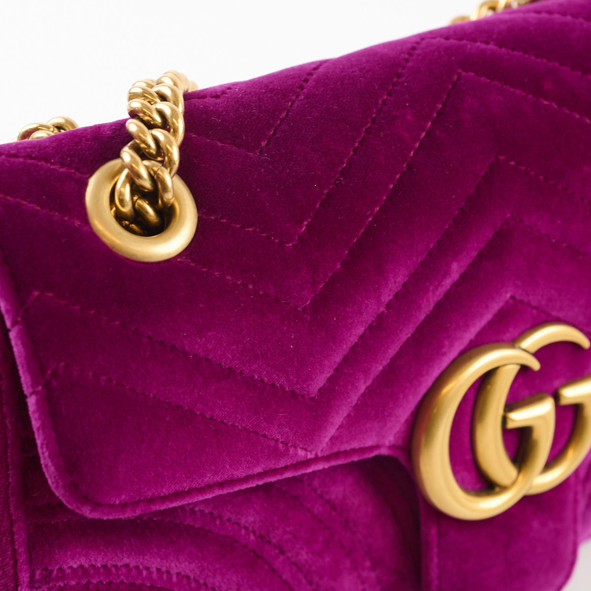 Gucci Marmont Purple Velvet Medium - photo 5