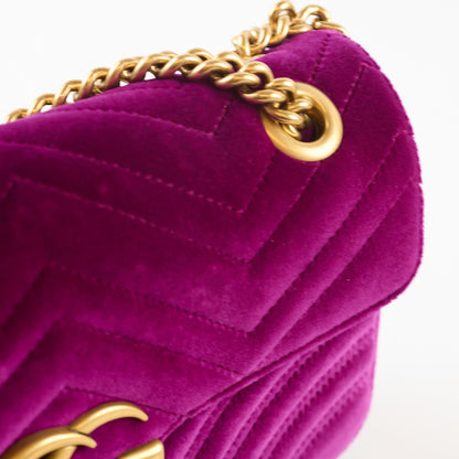 Gucci Marmont Purple Velvet Medium - photo 6