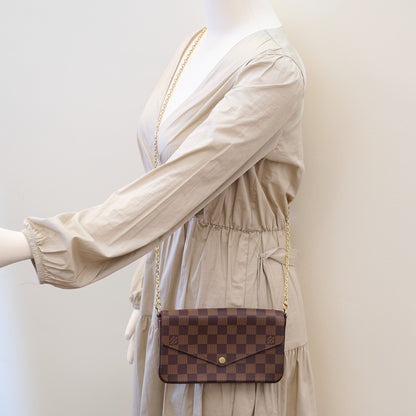 Louis Vuitton Pochette Félicie Damier Ebene - photo 13