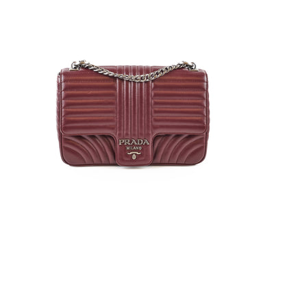 Prada Diagramme Burgundy - photo 1