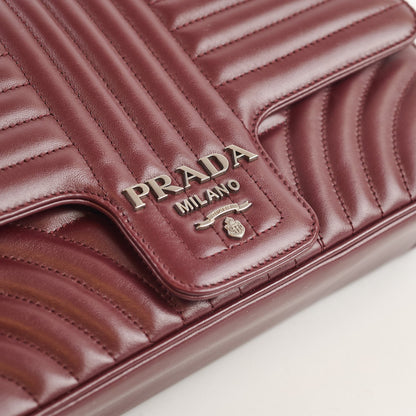 Prada Diagramme Burgundy - photo 13