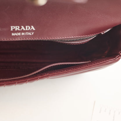 Prada Diagramme Burgundy - photo 9