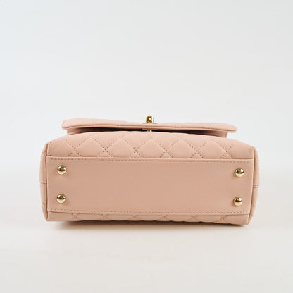 Chanel Caviar Coco Handle Small LGHW Light Pink - photo 4