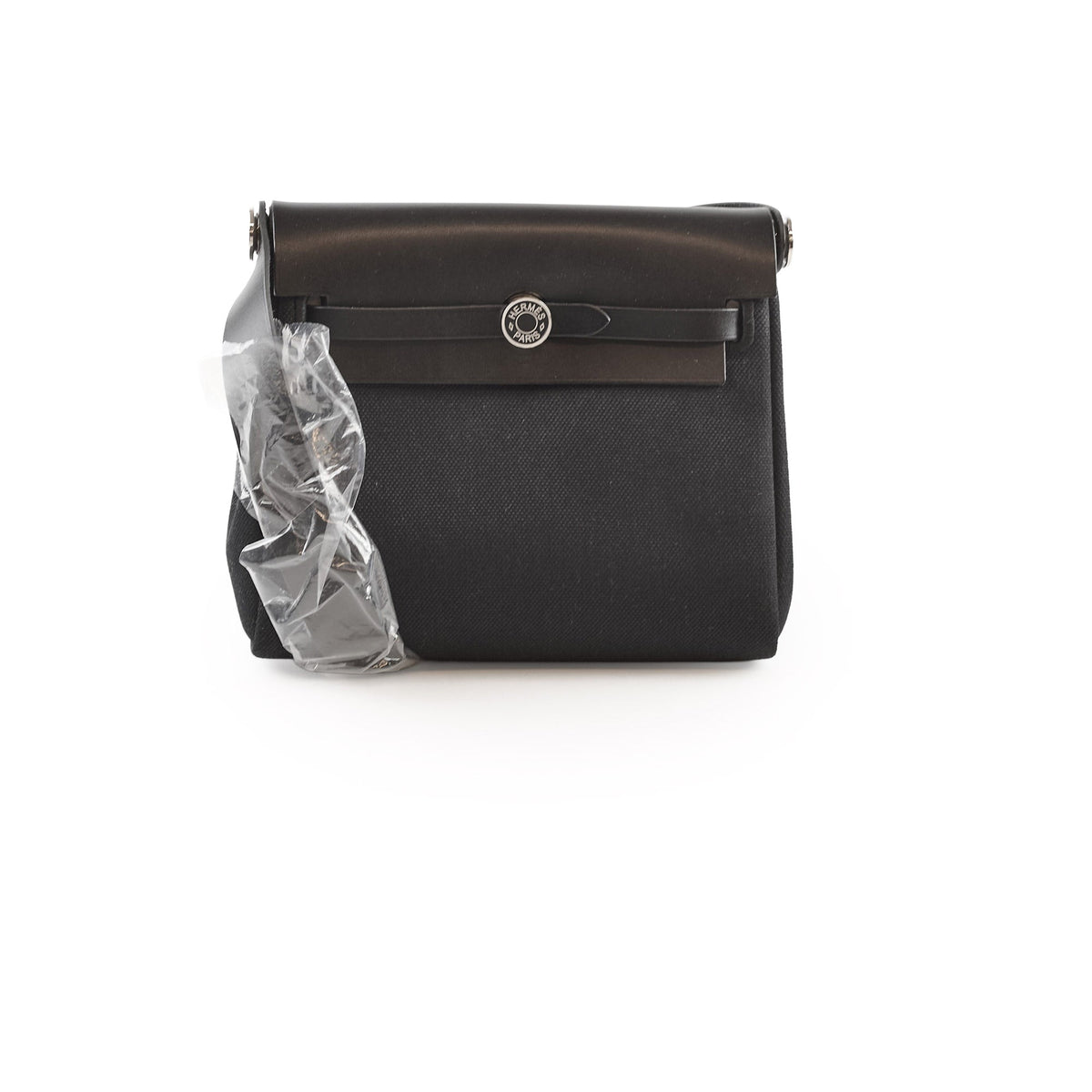 Hermes Mini Herbag Black 20 Laque K Stamp - photo 1