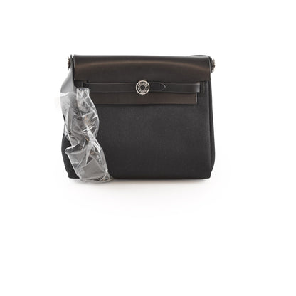 Hermes Mini Herbag Black 20 Laque K Stamp - photo 1
