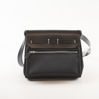 Hermes Mini Herbag Black 20 Laque K Stamp - photo 2