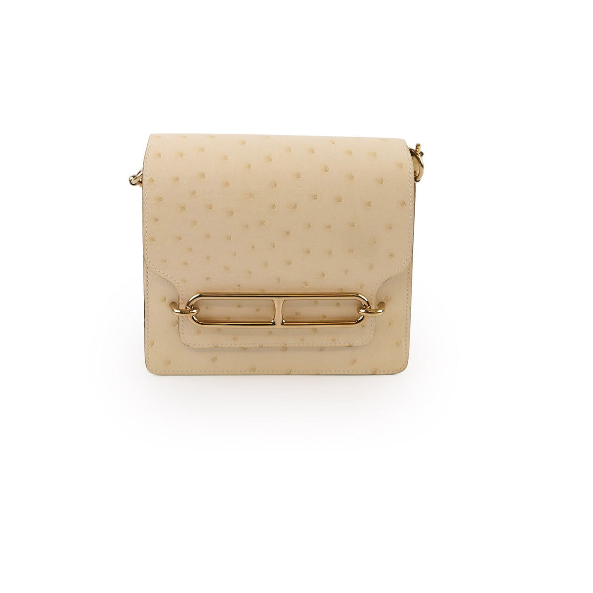 Hermes Mini Roulis Nata Ostrich B Stamp - photo 1
