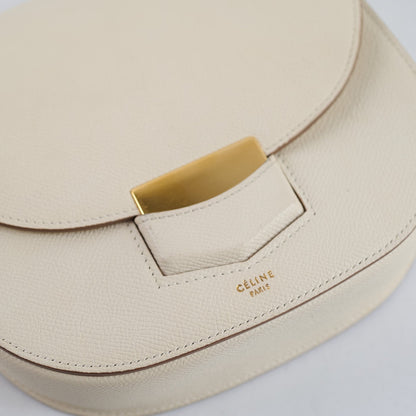 Celine Small Trotteur Grained Calfskin Ivory - photo 11