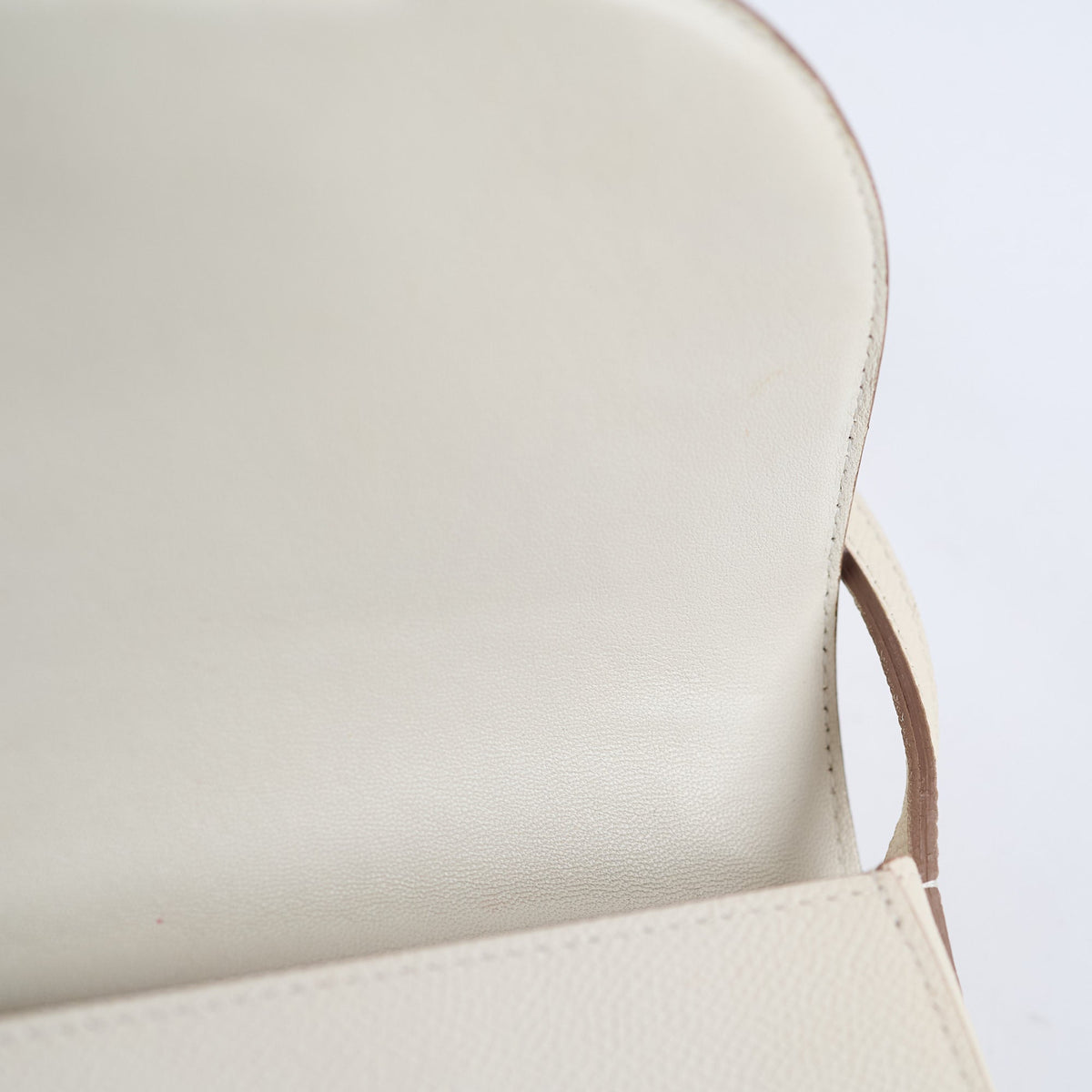 Celine Small Trotteur Grained Calfskin Ivory - photo 6
