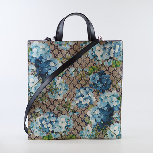 Gucci GG Supreme Blooms Convertible bag Grey / Light Blue (Crossbody) - photo 2