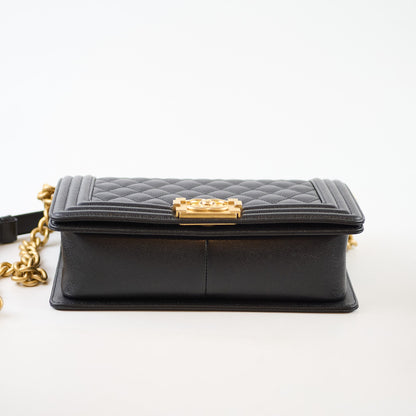 Chanel Boy New Medium Quilted Caviar Black - photo 4