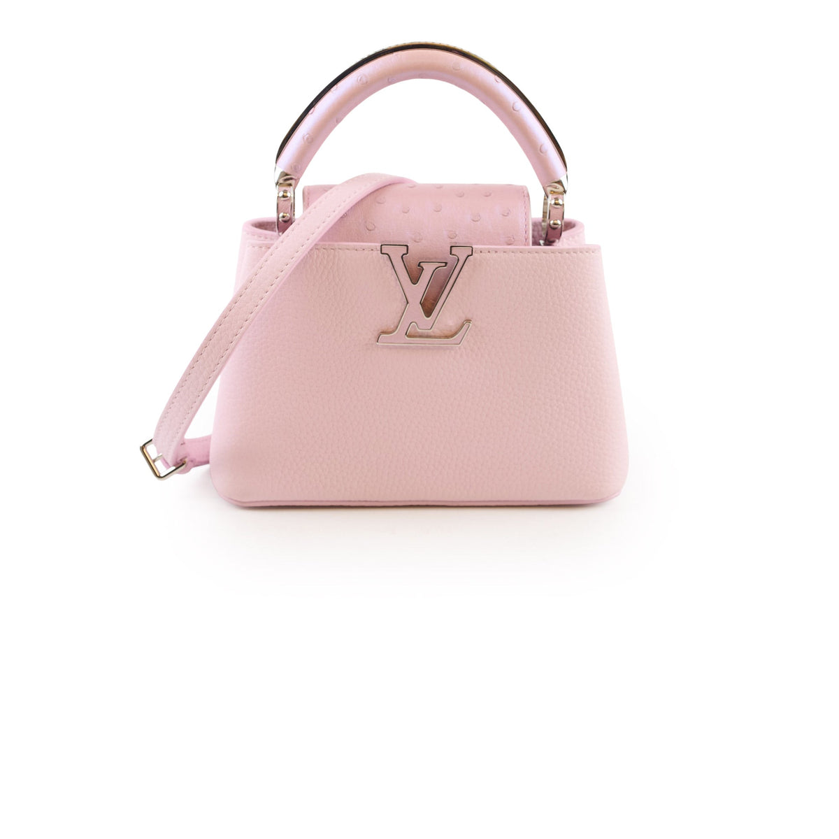 Louis Vuitton Capucine Mini Baby Pink Ostrich and Taurillon Leather - photo 1