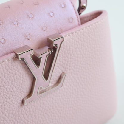 Louis Vuitton Capucine Mini Baby Pink Ostrich and Taurillon Leather - photo 6