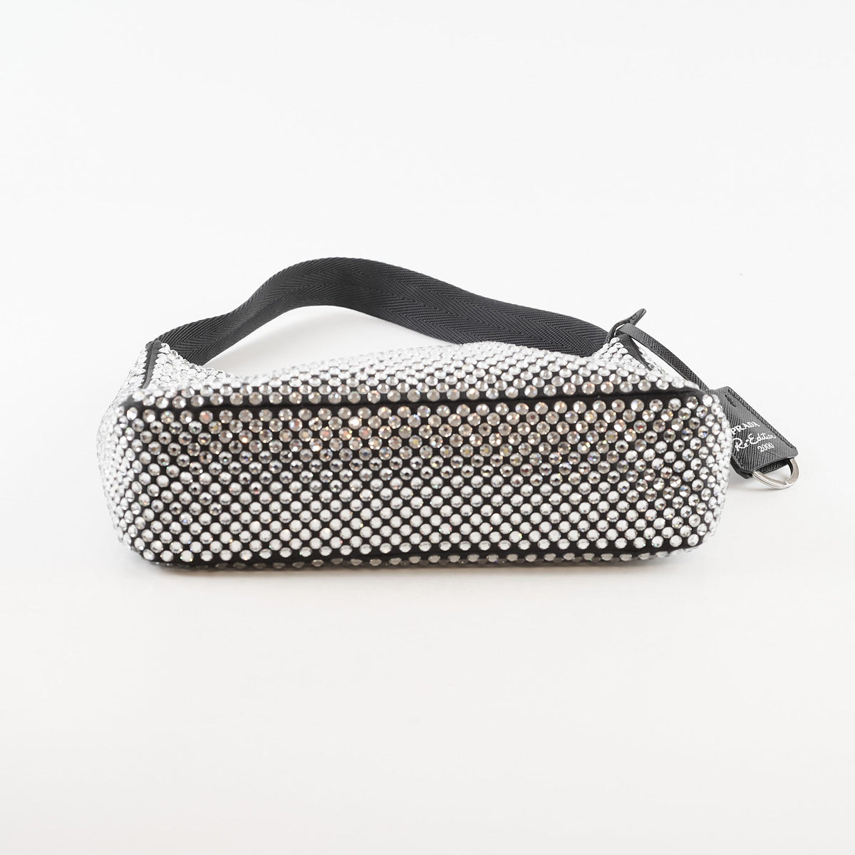 Prada Mini Re-edition 2000 Crystal Satin Black - photo 4