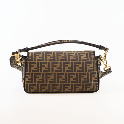 Fendi Medium FF Jacquard Canvas Baguette Brown - photo 2