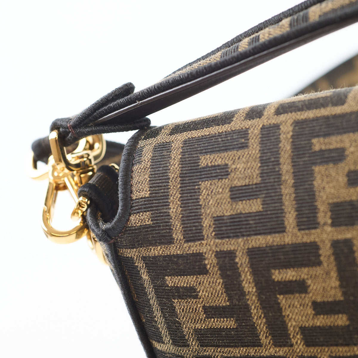 Fendi Medium FF Jacquard Canvas Baguette Brown - photo 5