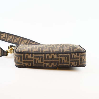 Fendi Medium FF Jacquard Canvas Baguette Brown - photo 6