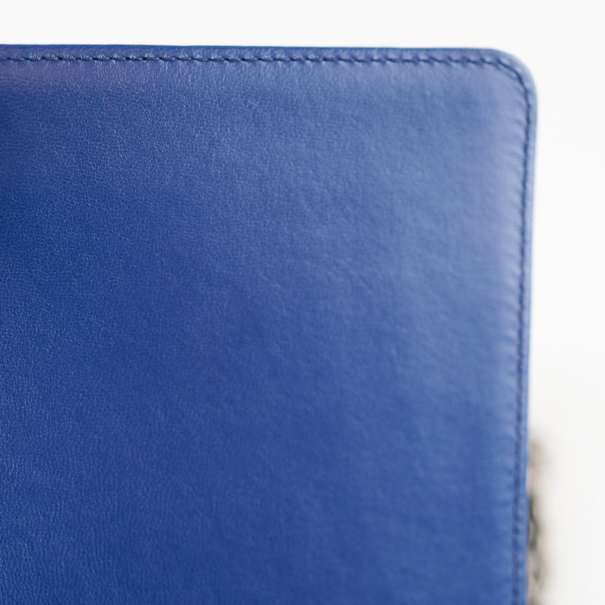 Chanel Old Medium Boy Bag Lambskin Blue 23Series - photo 6