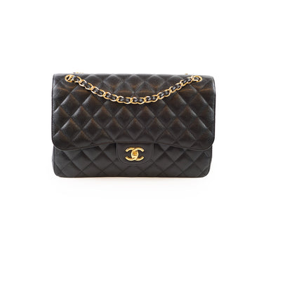 Chanel Caviar Jumbo Double Classic Flap Bag 19 series - photo 1