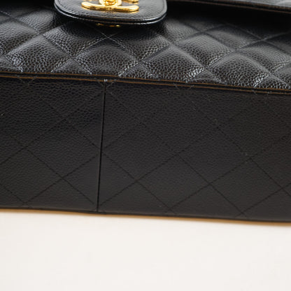Chanel Caviar Jumbo Double Classic Flap Bag 19 series - photo 6