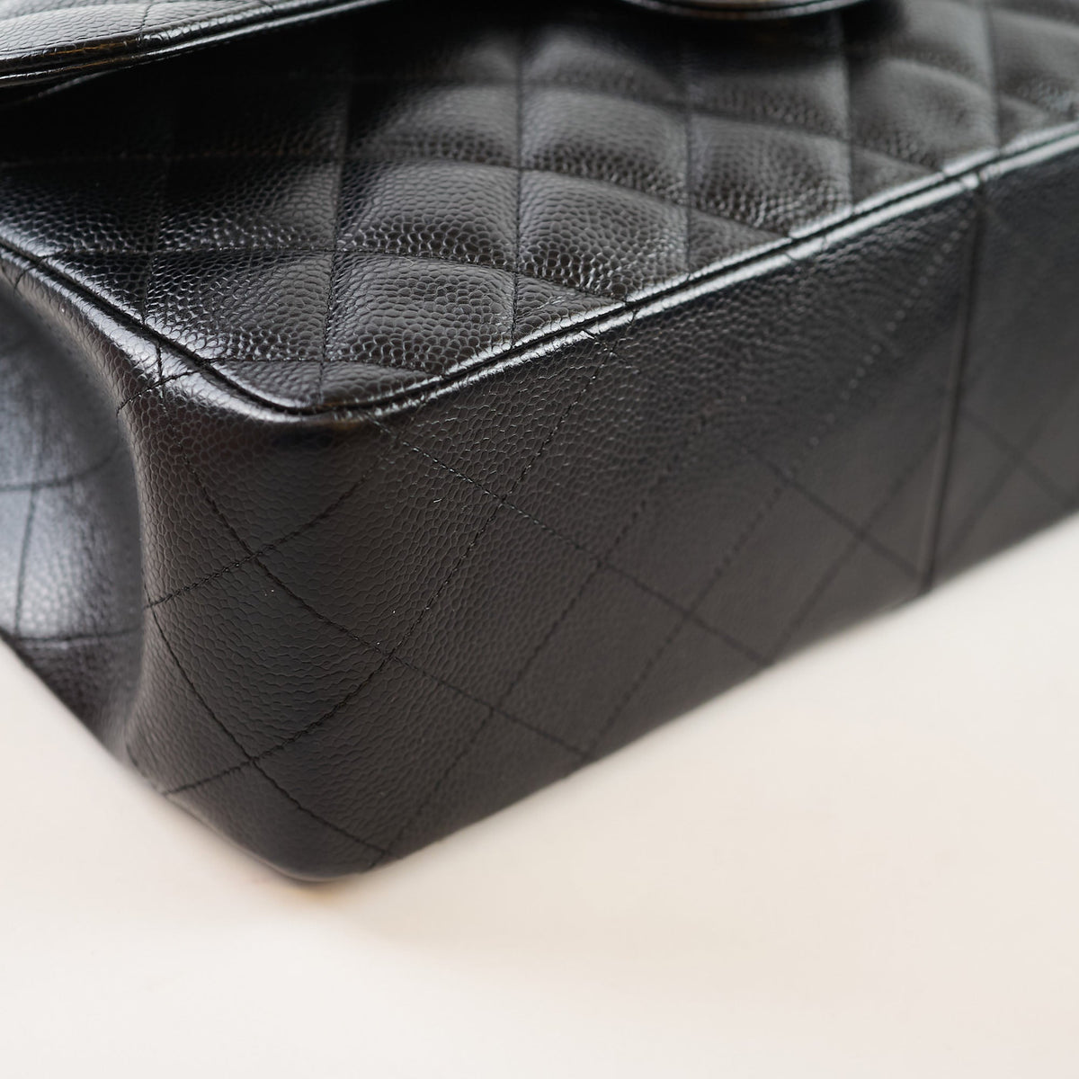 Chanel Caviar Jumbo Double Classic Flap Bag 19 series - photo 7