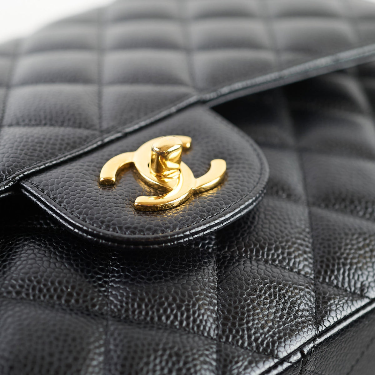 Chanel Caviar Jumbo Double Classic Flap Bag 19 series - photo 8